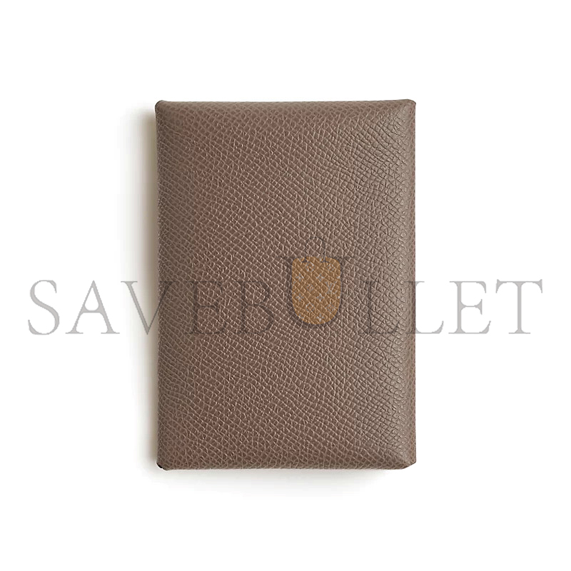 HERMES CALVI DUO COMPACT CARD HOLDER H083035CK18 (10.5*7*1.3cm)